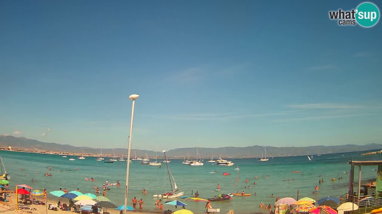 Webcam Cagliari Windsurf Club – Spiaggia del Poetto in diretta