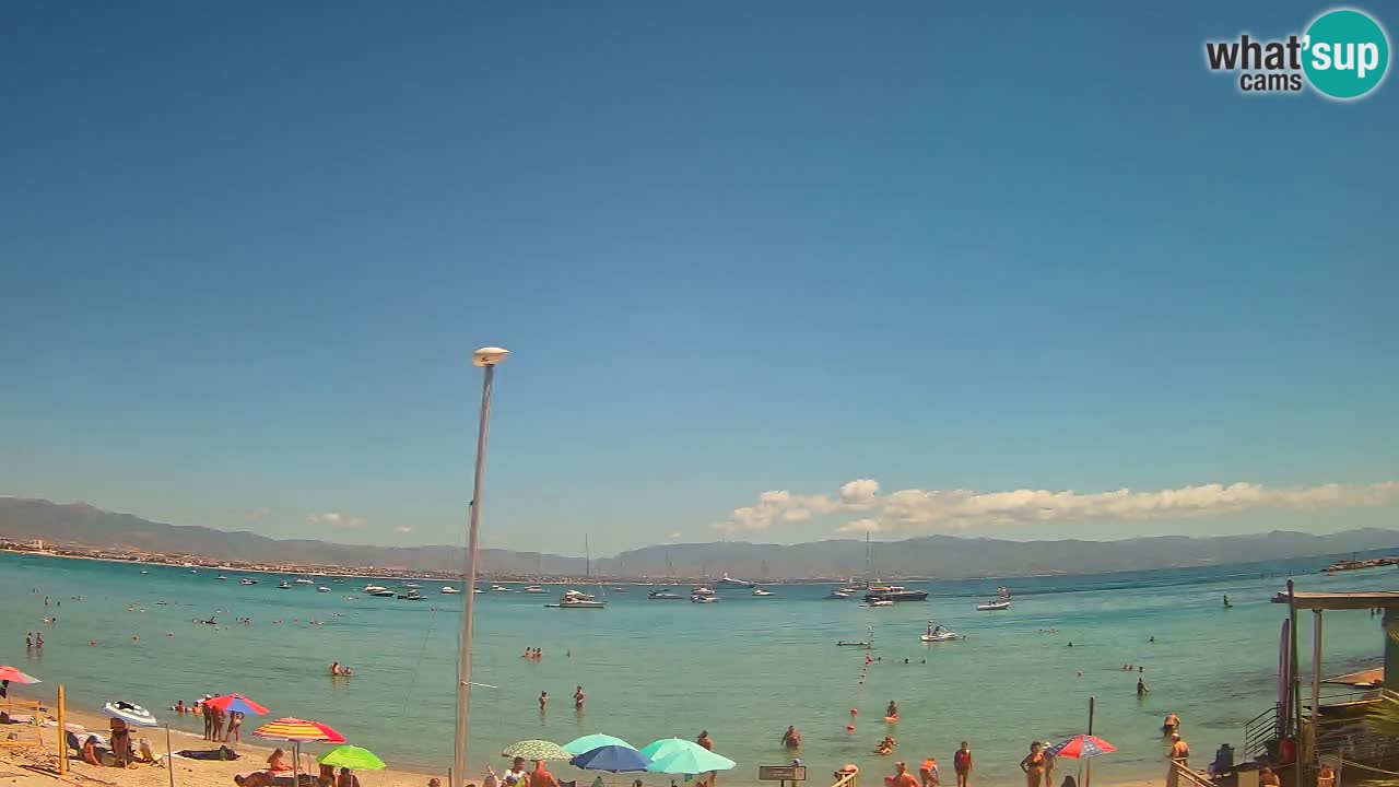 Webcam Cagliari Windsurf Club – Playa del Poetto en directo