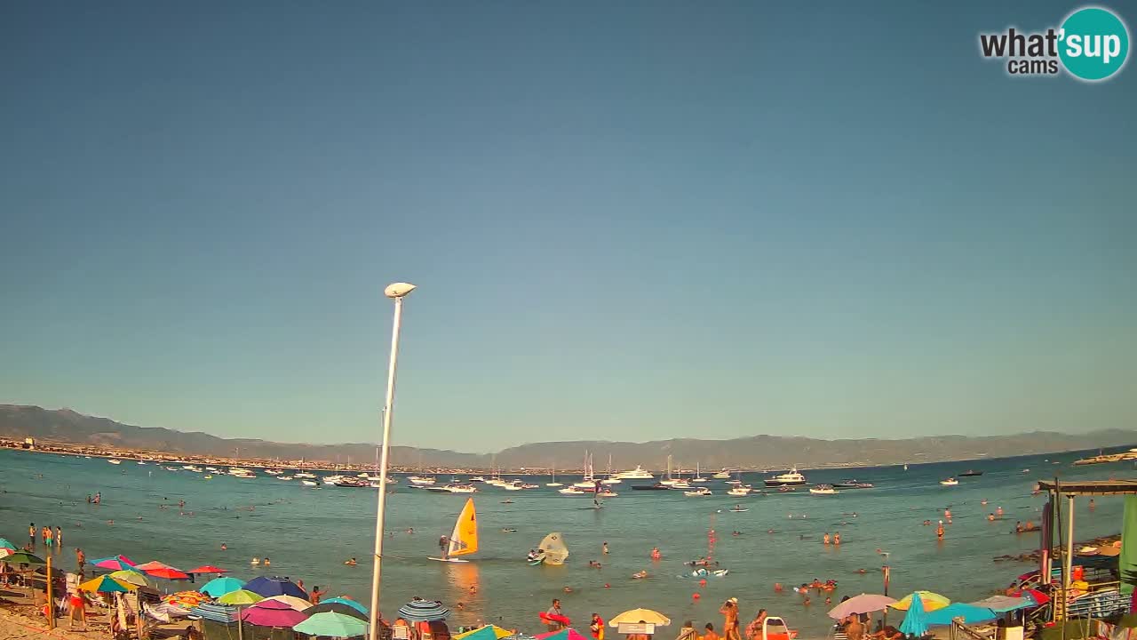 Webcam Cagliari Windsurf Club – Spiaggia del Poetto in diretta