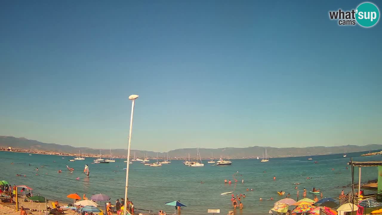 Webcam Cagliari Windsurf Club – Plage du Poetto en direct