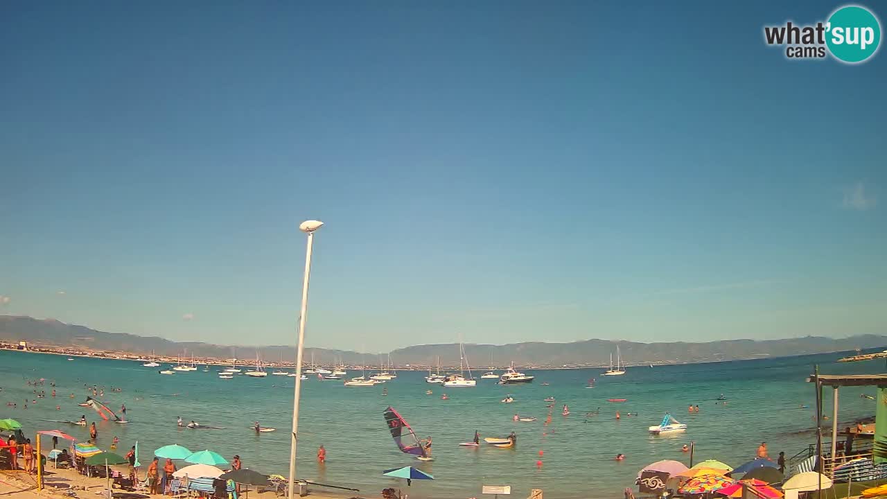 Webcam Cagliari Windsurf Club – Spiaggia del Poetto in diretta