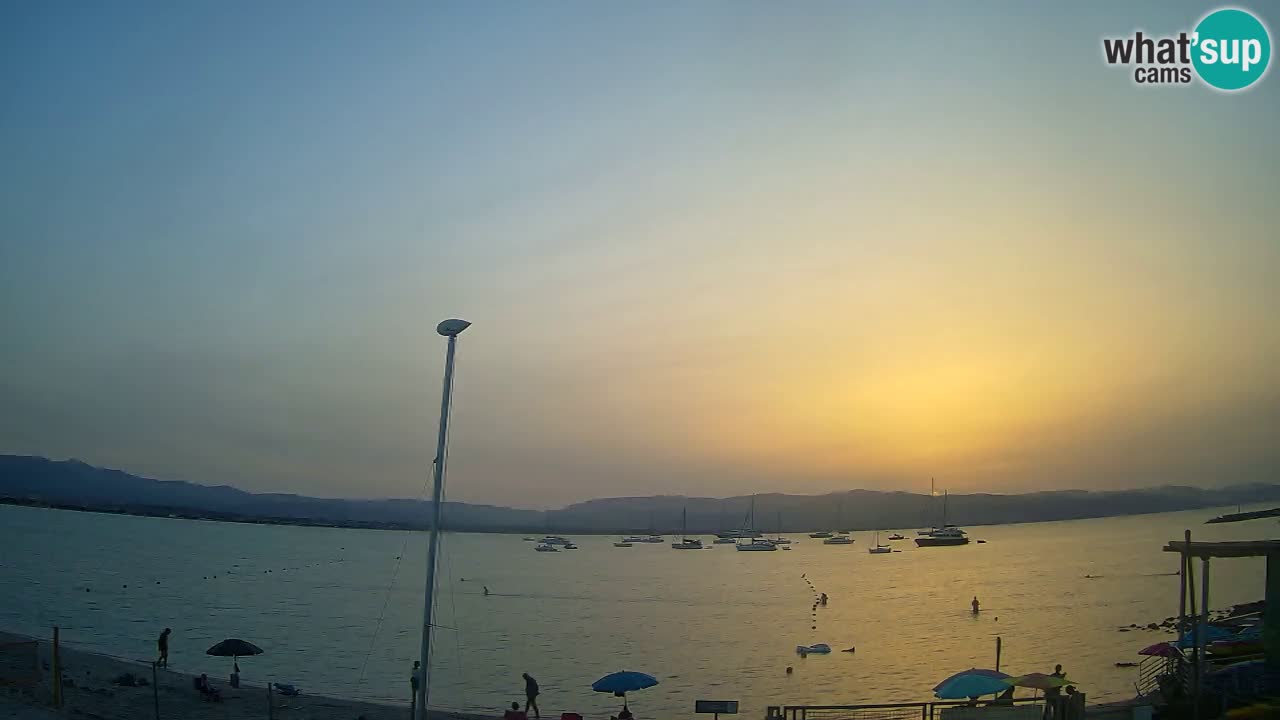 Webcam Cagliari Windsurf Club – Playa del Poetto en directo