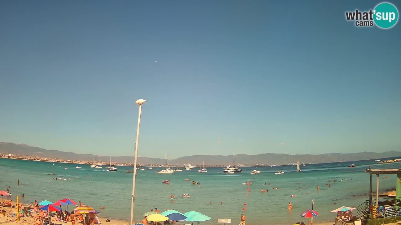 Webcam Cagliari Windsurf Club – Playa del Poetto en directo