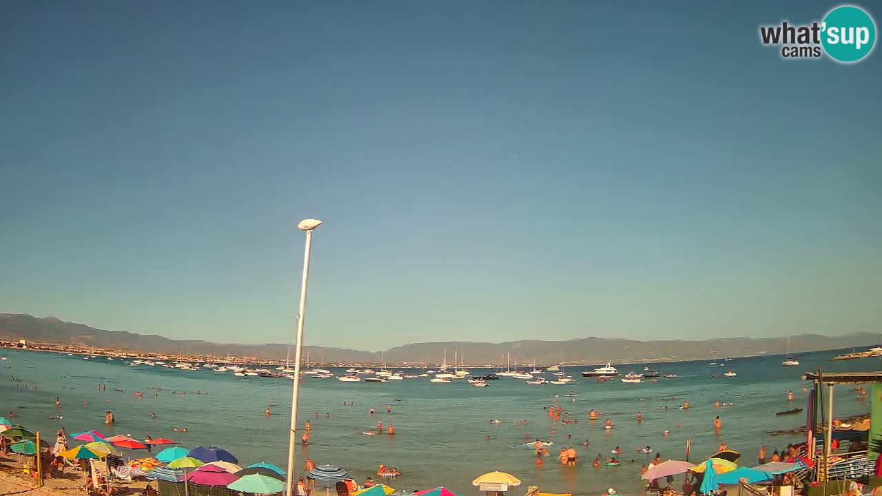 Webcam Cagliari Windsurf Club – Liveblick vom Poetto Strand