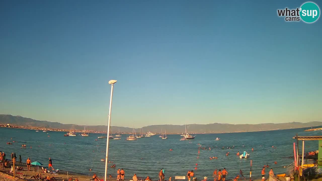 Webcam Cagliari Windsurf Club – Spiaggia del Poetto in diretta