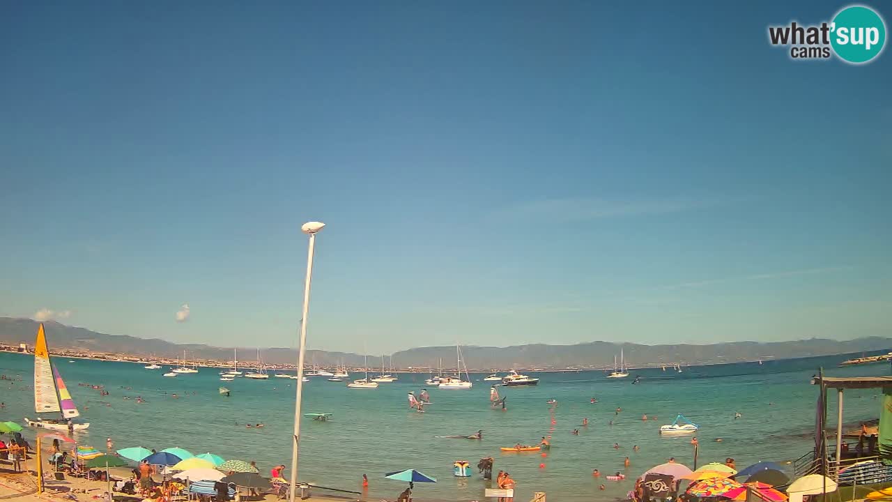Webcam Cagliari Windsurf Club – Liveblick vom Poetto Strand