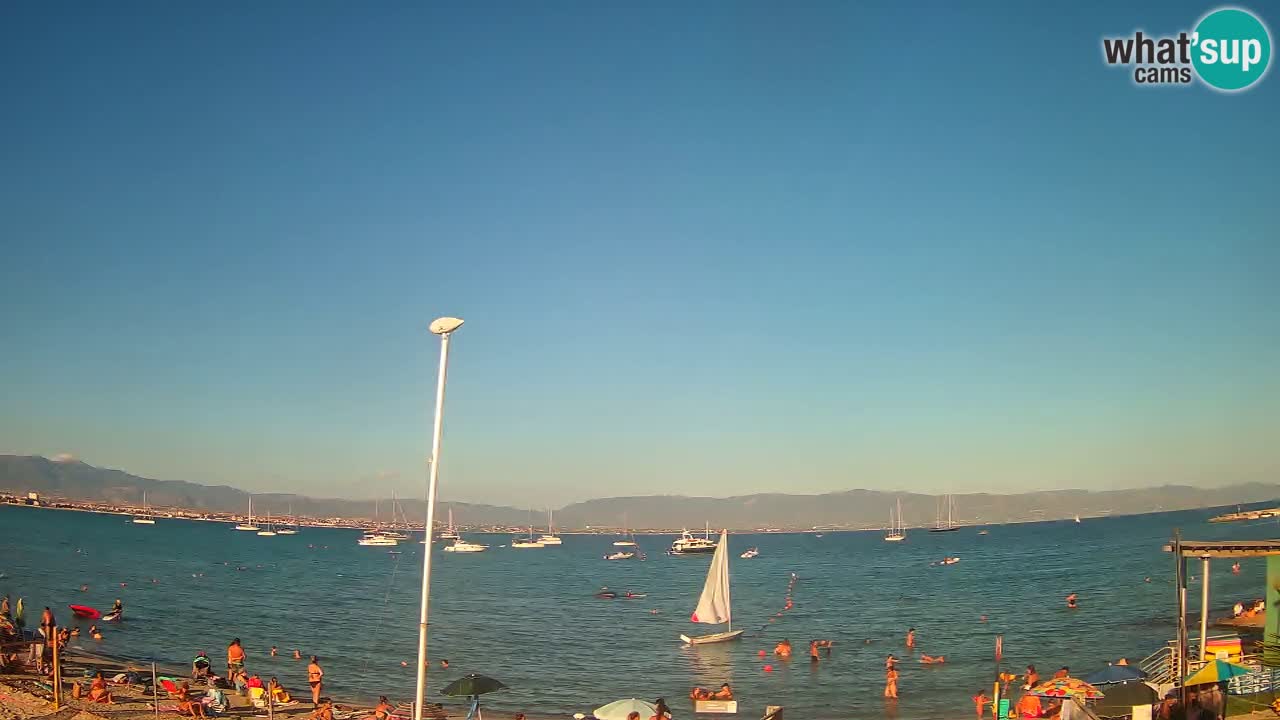 Webcam Cagliari Windsurf Club – Plage du Poetto en direct