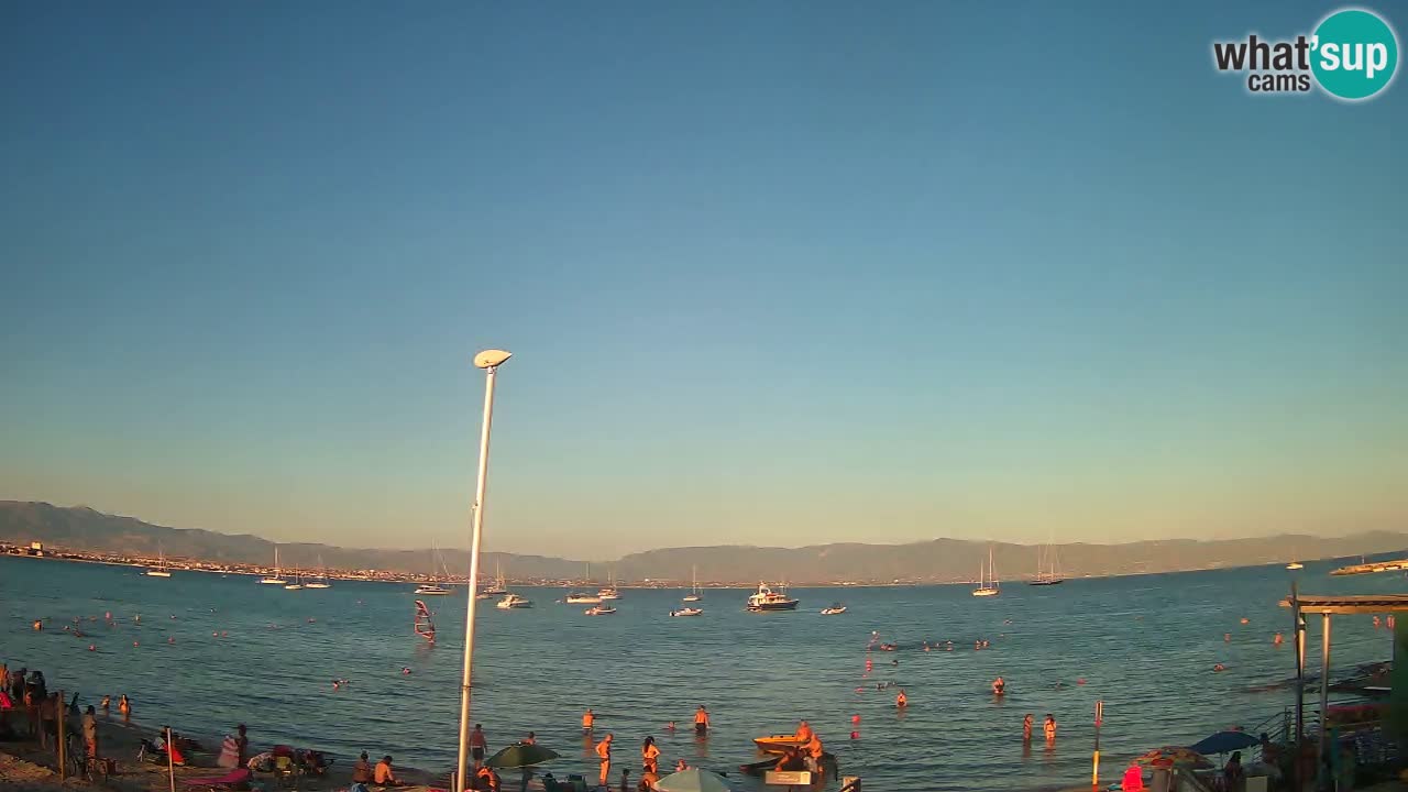 Webcam Cagliari Windsurf Club – Plage du Poetto en direct