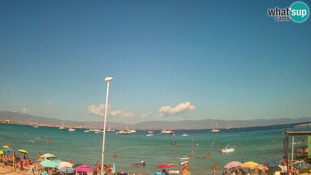 Web kamera Cagliari Windsurf Club – Poetto plaža uživo