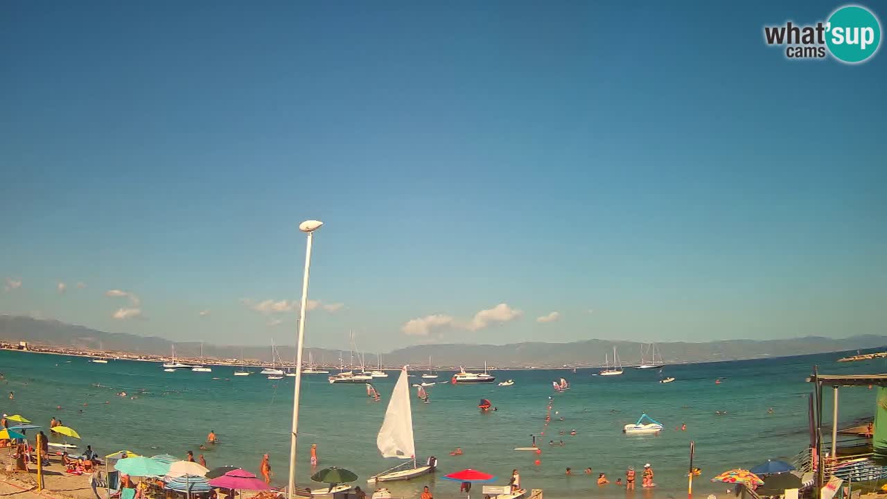 Webcam Cagliari Windsurf Club – Playa del Poetto en directo