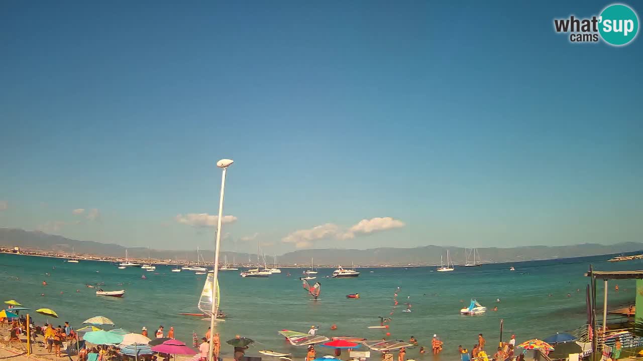 Web kamera Cagliari Windsurf Club – Poetto plaža uživo