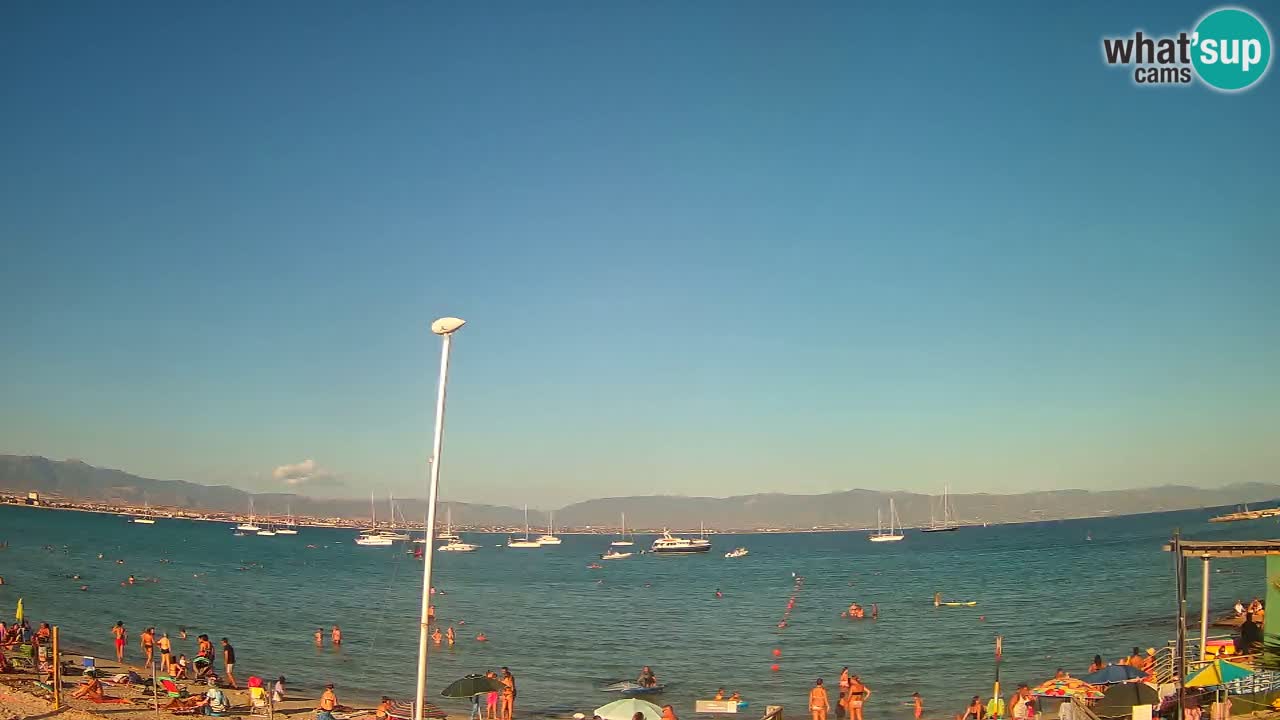 Webcam Cagliari Windsurf Club – Plage du Poetto en direct