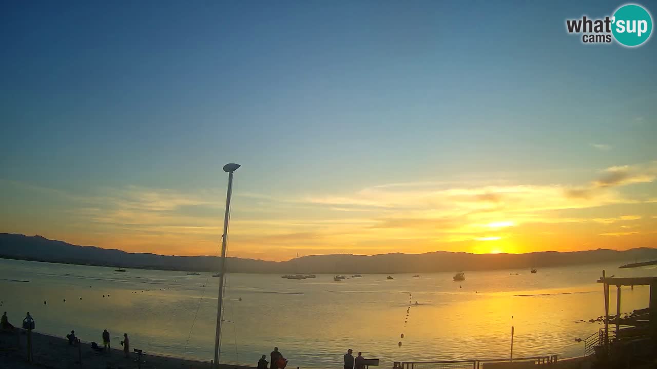 Webcam Cagliari Windsurf Club – Plage du Poetto en direct