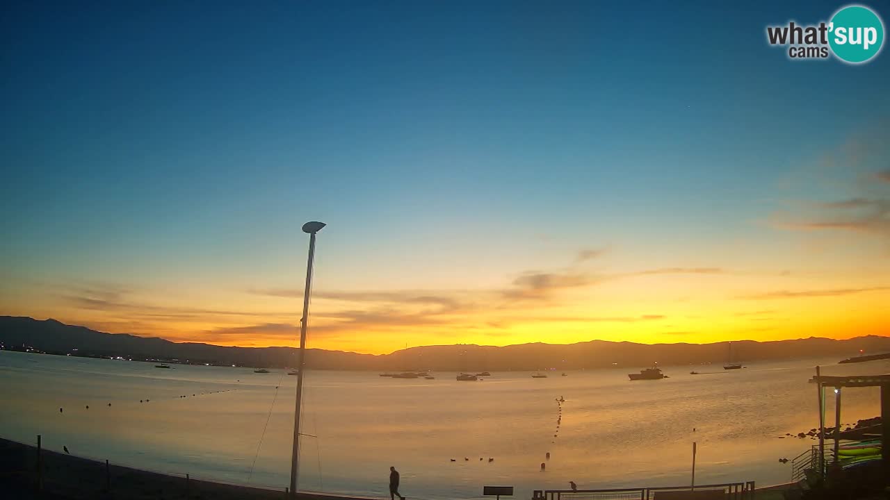 Webcam Cagliari Windsurf Club – Playa del Poetto en directo