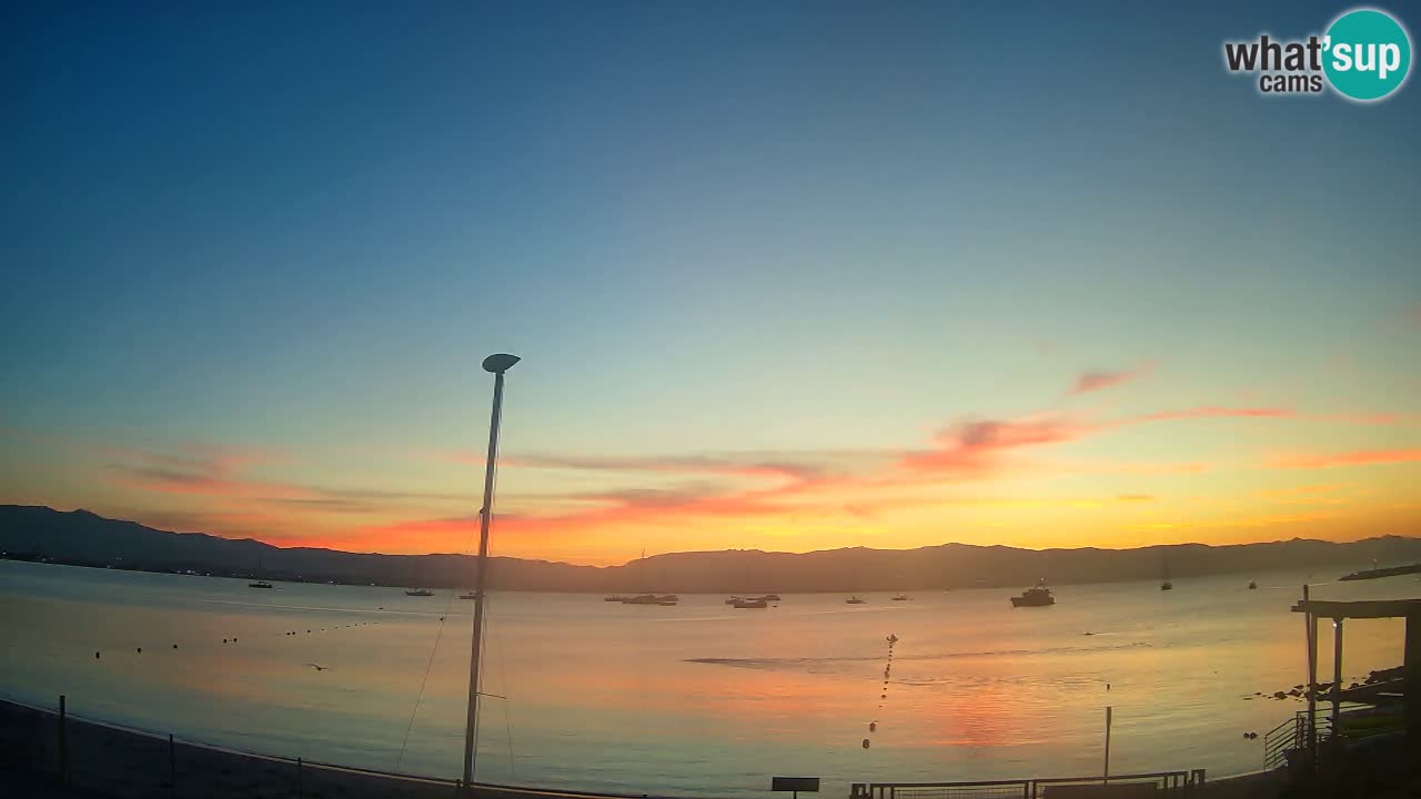 Webcam Cagliari Windsurf Club – Playa del Poetto en directo