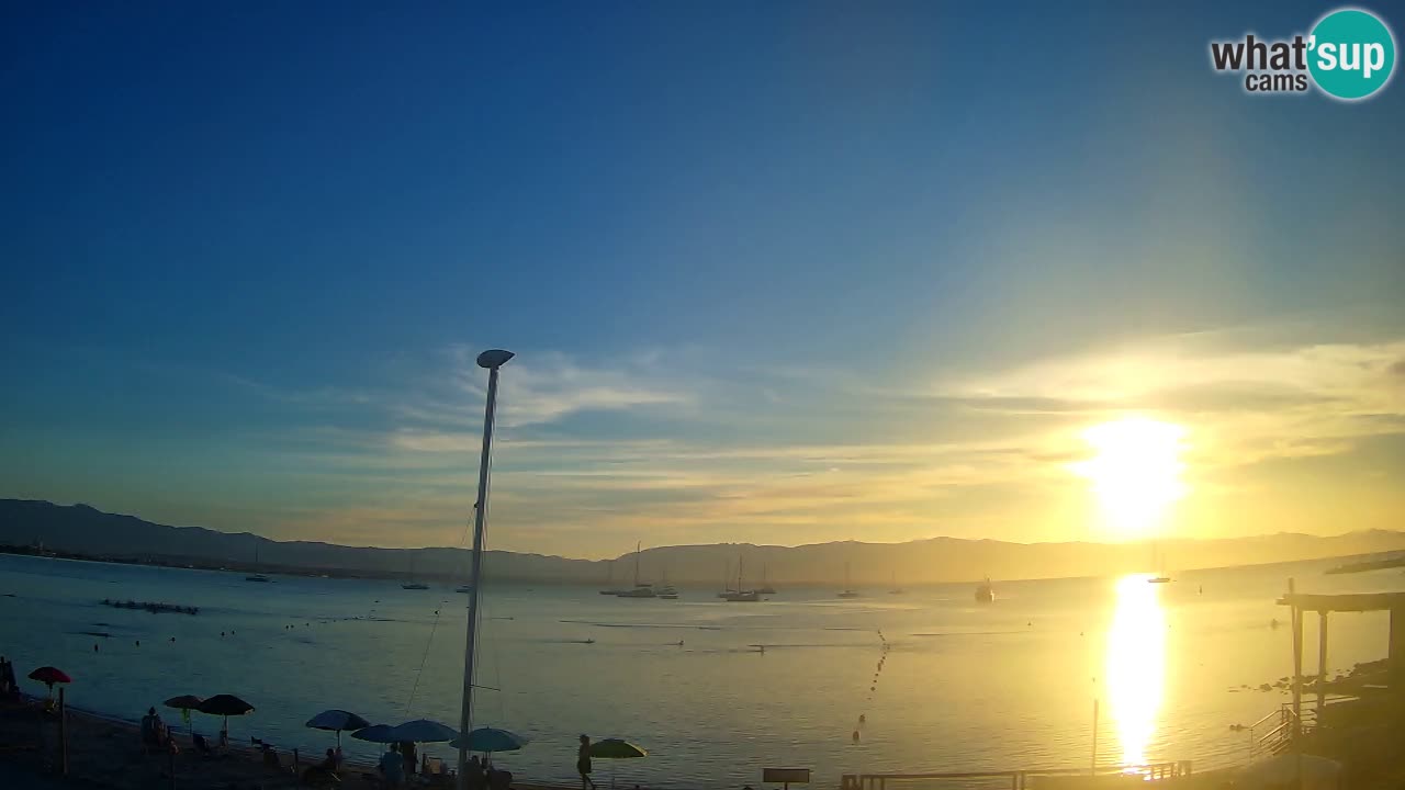 Webcam Cagliari Windsurf Club – Liveblick vom Poetto Strand