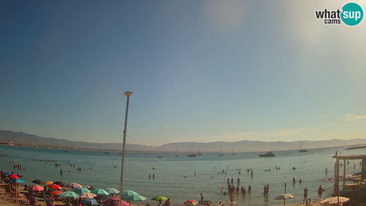 Webcam Cagliari Windsurf Club – Liveblick vom Poetto Strand