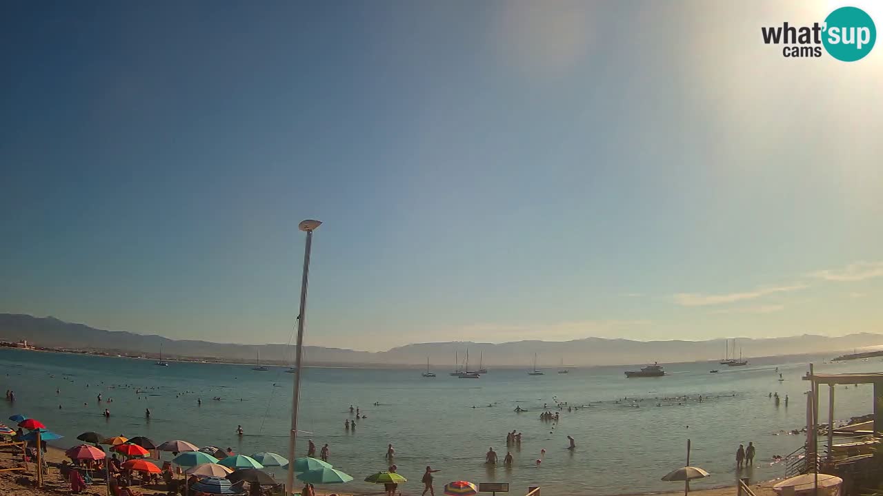 Webcam Cagliari Windsurf Club – Plage du Poetto en direct