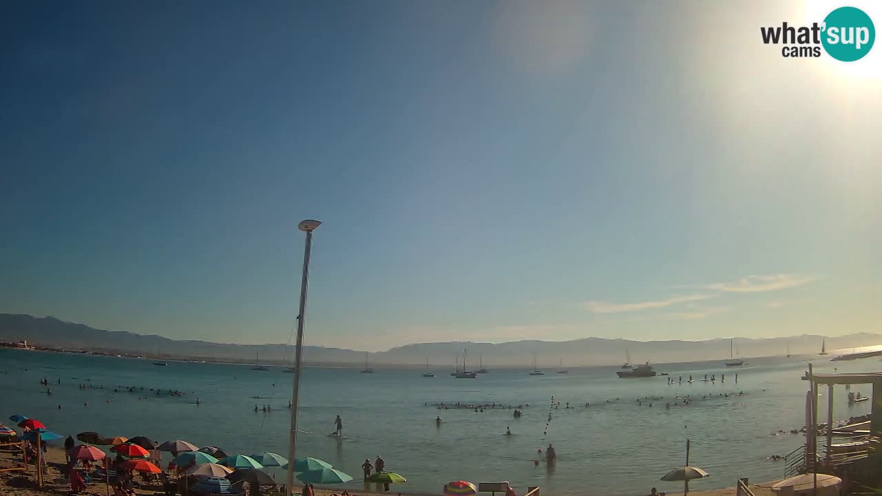 Webcam Cagliari Windsurf Club – Spiaggia del Poetto in diretta