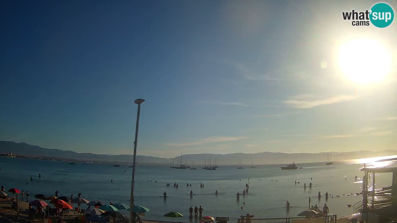 Webcam Cagliari Windsurf Club – Liveblick vom Poetto Strand