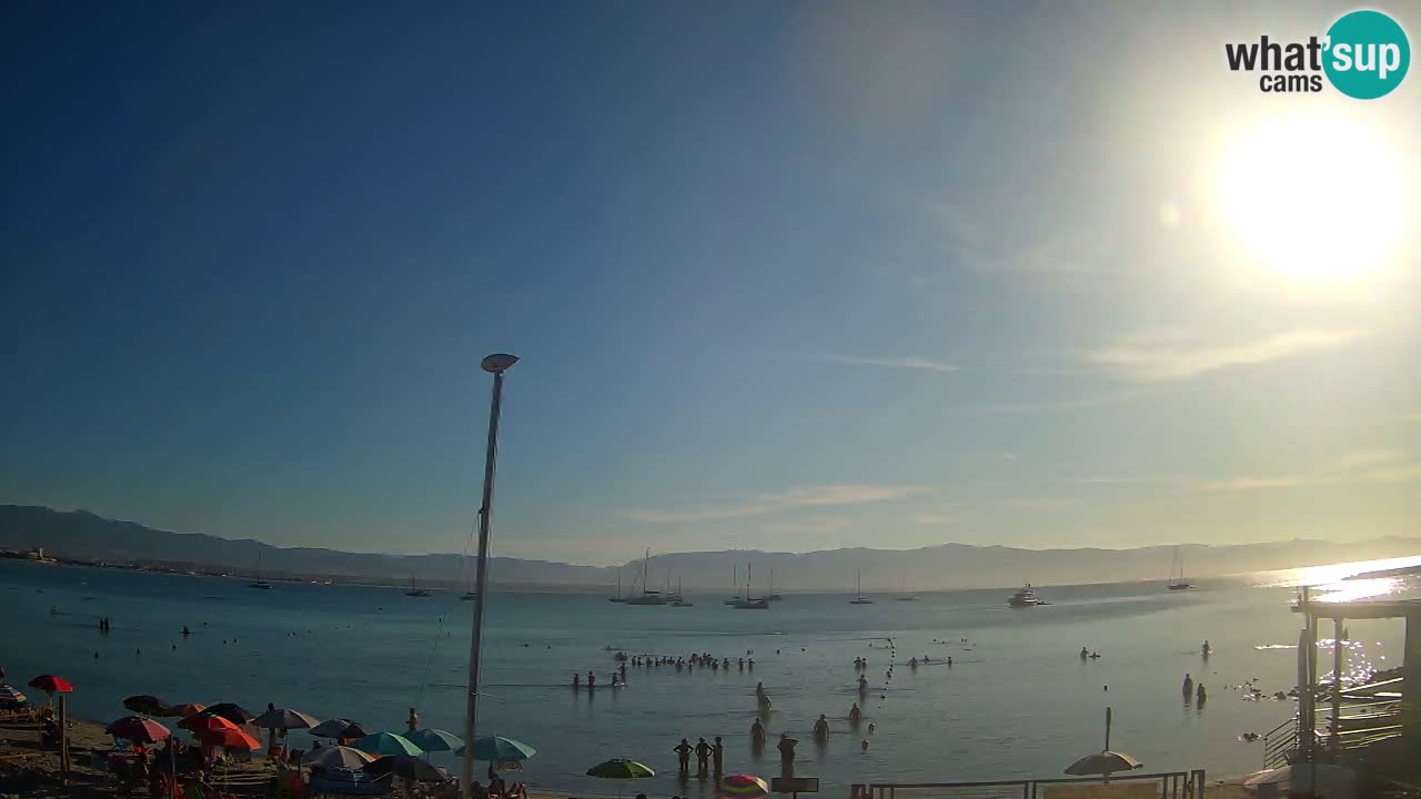 Webcam Cagliari Windsurf Club – Plage du Poetto en direct