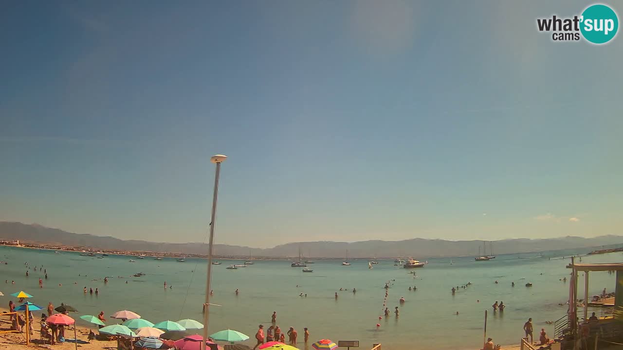 Webcam Cagliari Windsurf Club – Playa del Poetto en directo