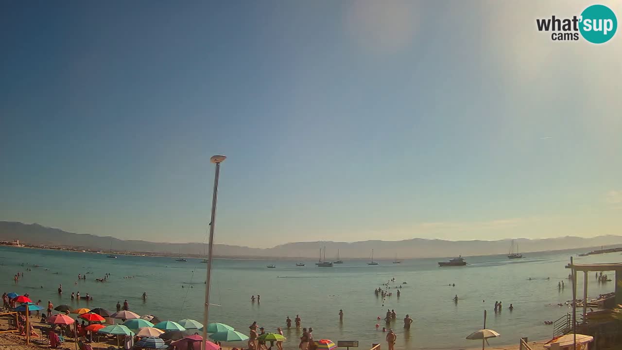Webcam Cagliari Windsurf Club – Playa del Poetto en directo