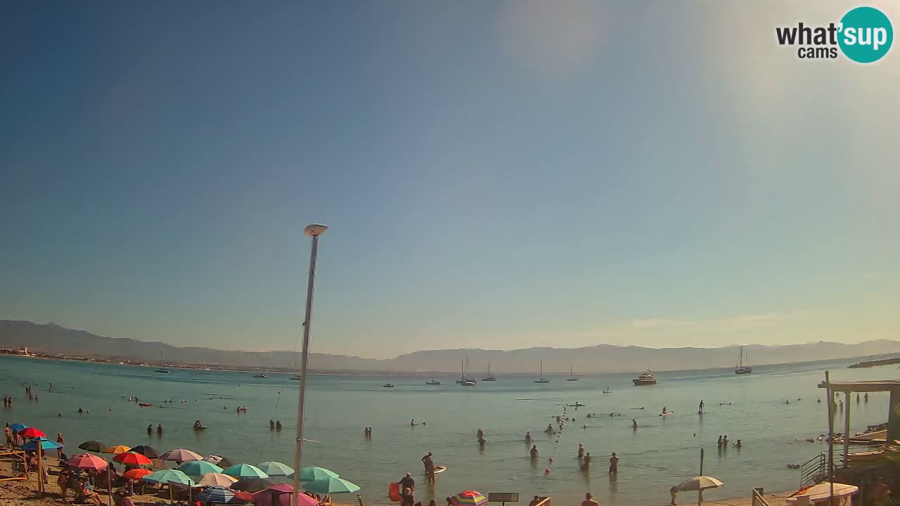 Webcam Cagliari Windsurf Club – Spiaggia del Poetto in diretta