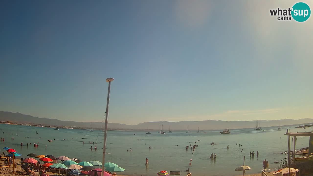 Webcam Cagliari Windsurf Club – Playa del Poetto en directo