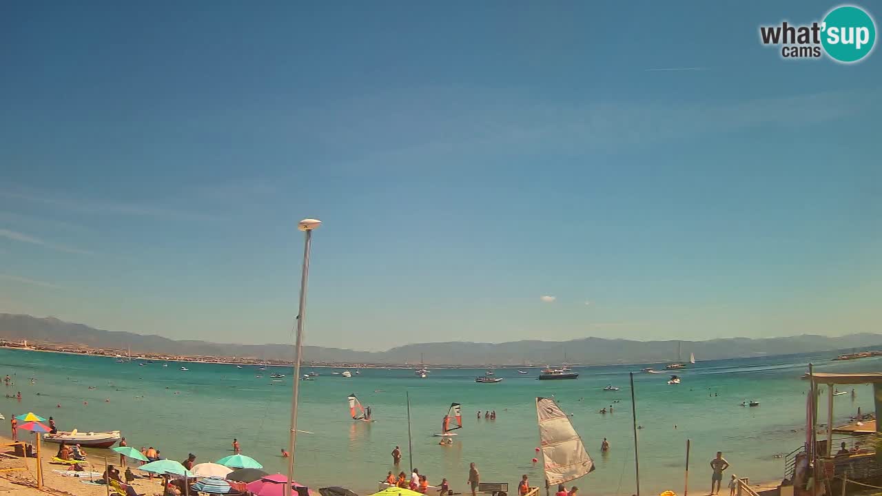 Web kamera Cagliari Windsurf Club – Poetto plaža uživo