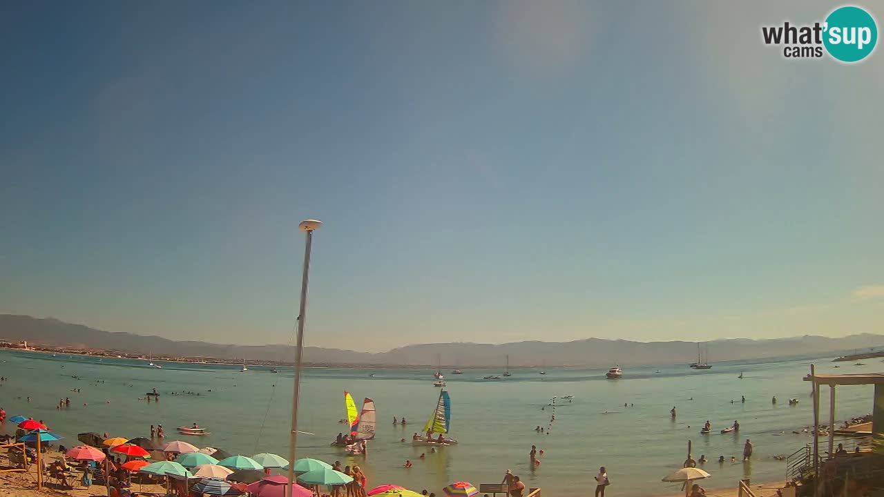 Webcam Cagliari Windsurf Club – Liveblick vom Poetto Strand