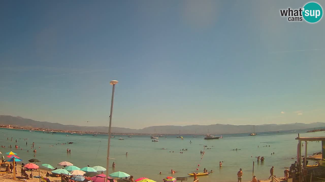 Web kamera Cagliari Windsurf Club – Poetto plaža uživo