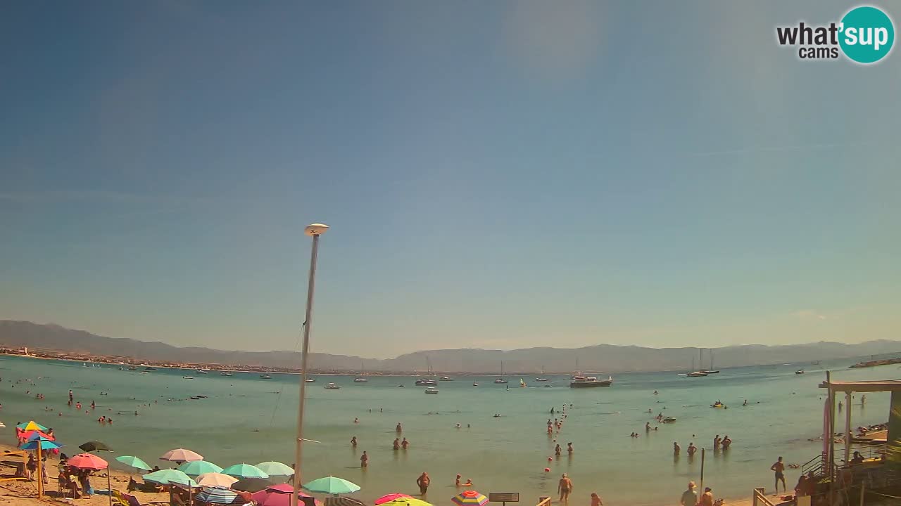 Web kamera Cagliari Windsurf Club – Poetto plaža uživo