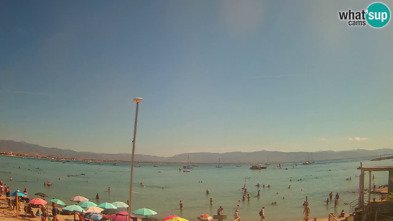 Web kamera Cagliari Windsurf Club – Poetto plaža uživo