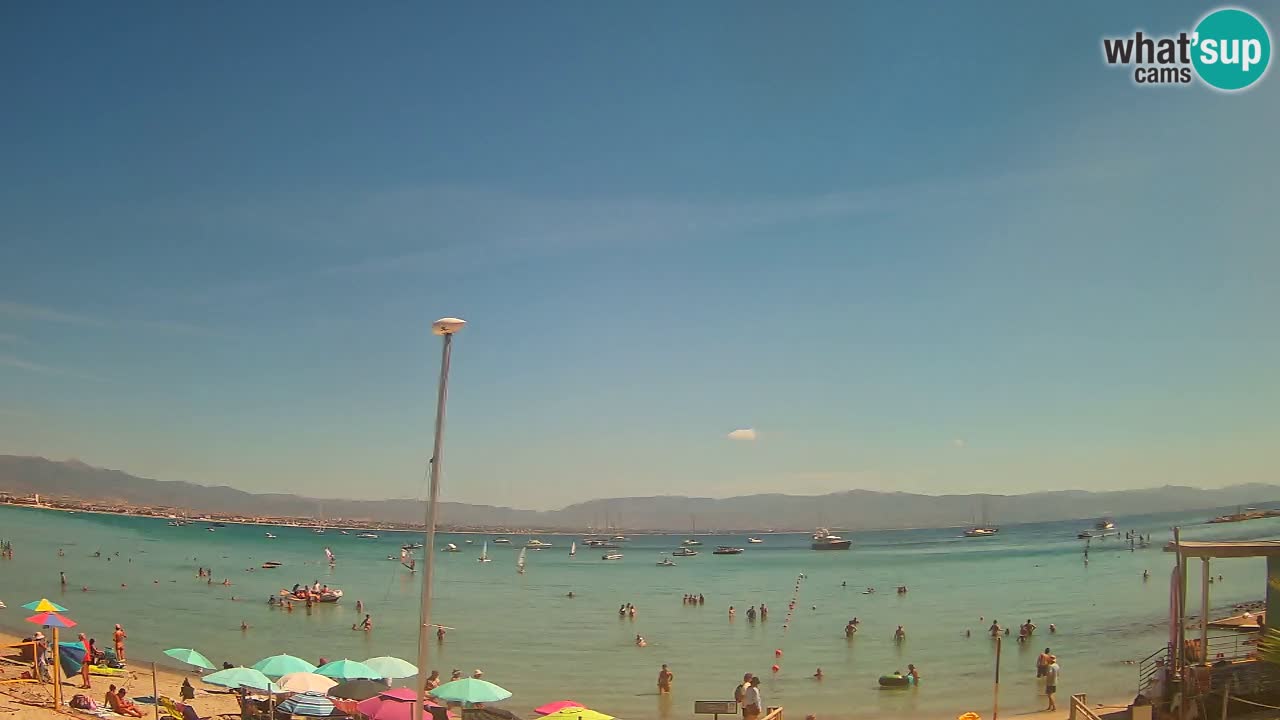 Webcam Cagliari Windsurf Club – Playa del Poetto en directo