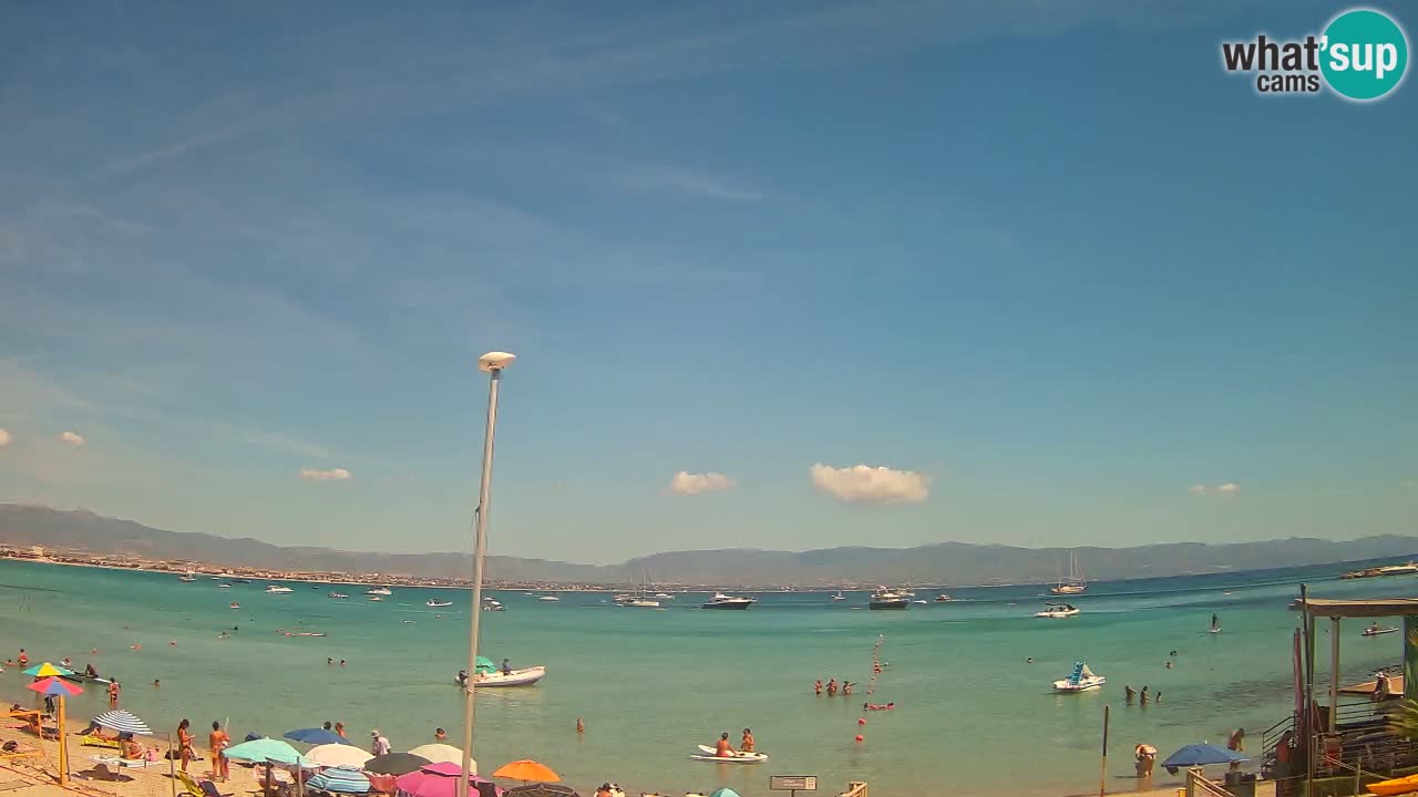 Web kamera Cagliari Windsurf Club – Poetto plaža uživo