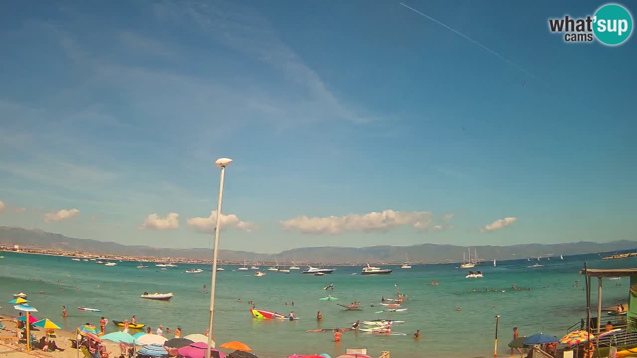 Webcam Cagliari Windsurf Club – Playa del Poetto en directo