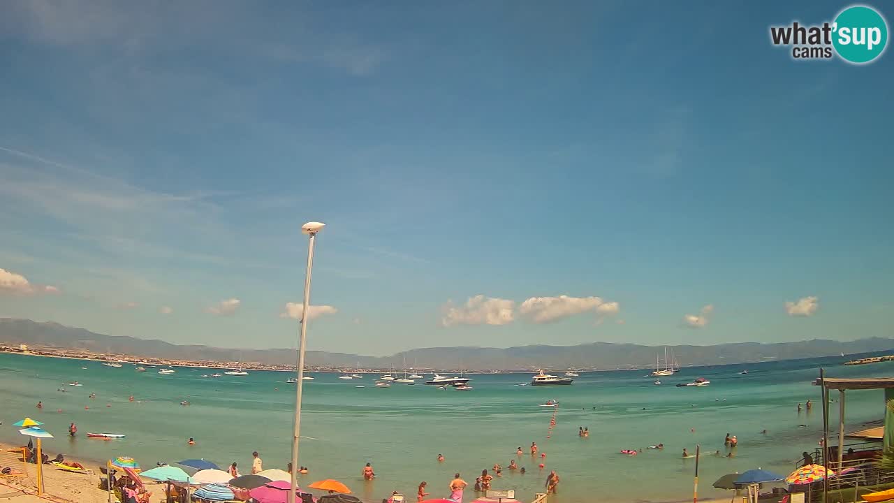 Webcam Cagliari Windsurf Club – Playa del Poetto en directo