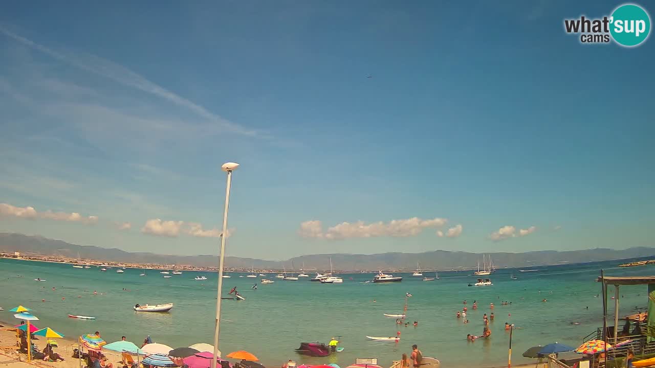 Webcam Cagliari Windsurf Club – Playa del Poetto en directo