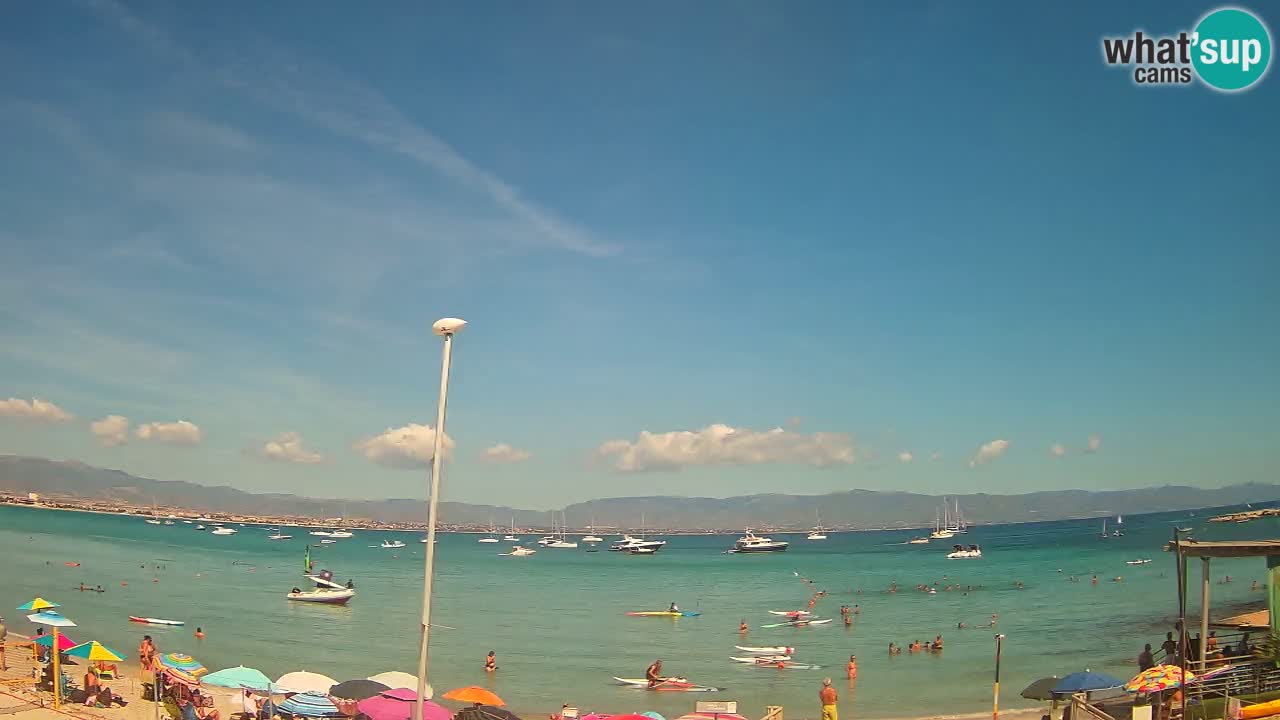 Web kamera Cagliari Windsurf Club – Poetto plaža uživo