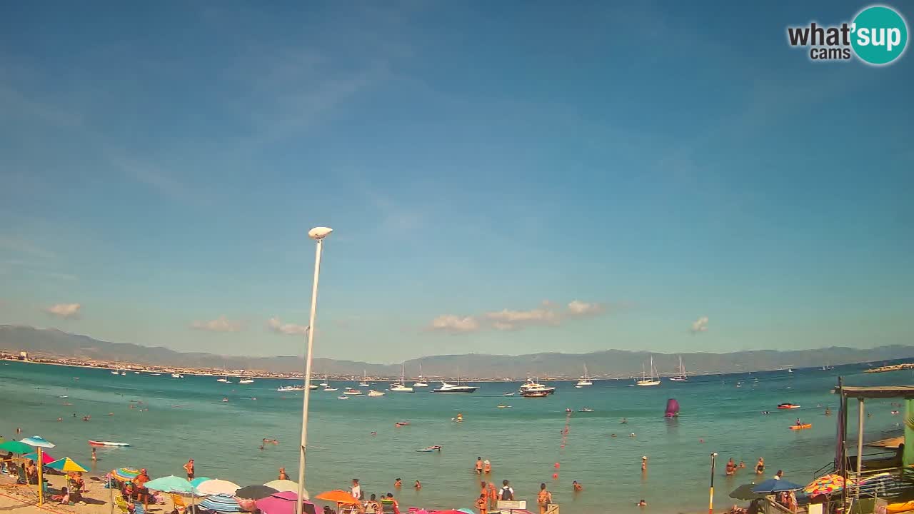 Web kamera Cagliari Windsurf Club – Poetto plaža uživo
