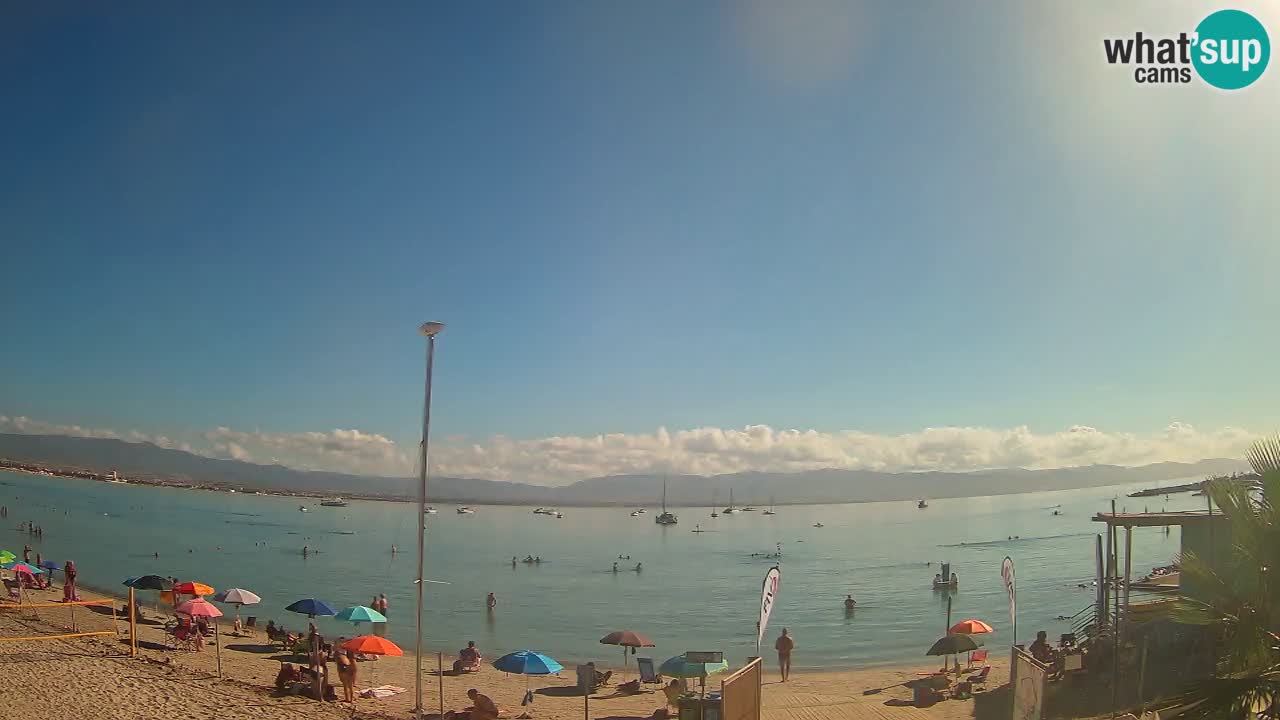 Webcam Cagliari Windsurf Club – Spiaggia del Poetto in diretta