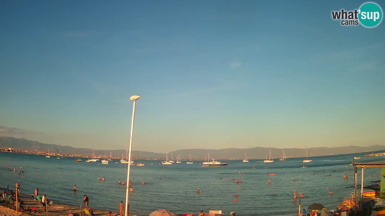 Webcam Cagliari Windsurf Club – Playa del Poetto en directo