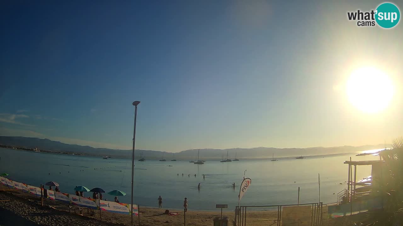 Webcam Cagliari Windsurf Club – Plage du Poetto en direct