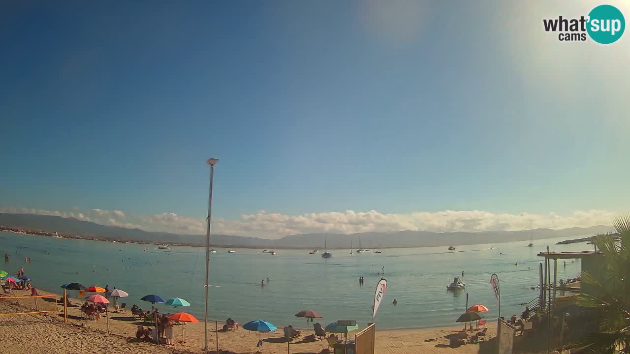 Webcam Cagliari Windsurf Club – Playa del Poetto en directo