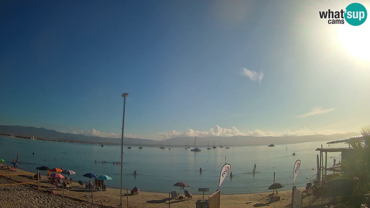 Webcam Cagliari Windsurf Club – Liveblick vom Poetto Strand