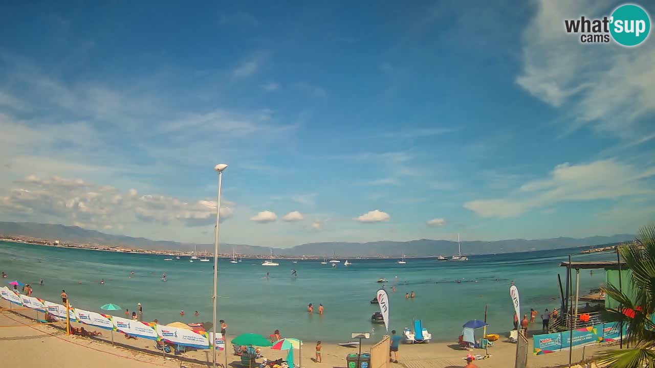 Webcam Cagliari Windsurf Club – Plage du Poetto en direct