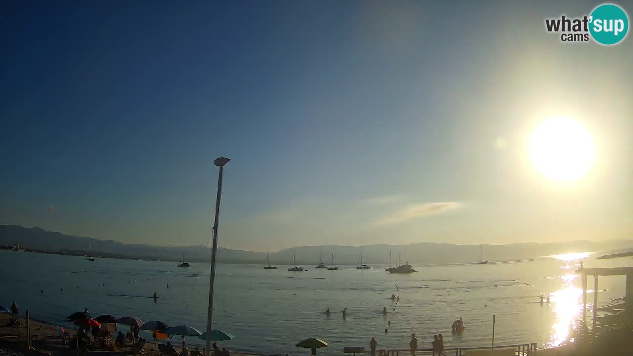 Webcam Cagliari Windsurf Club – Plage du Poetto en direct