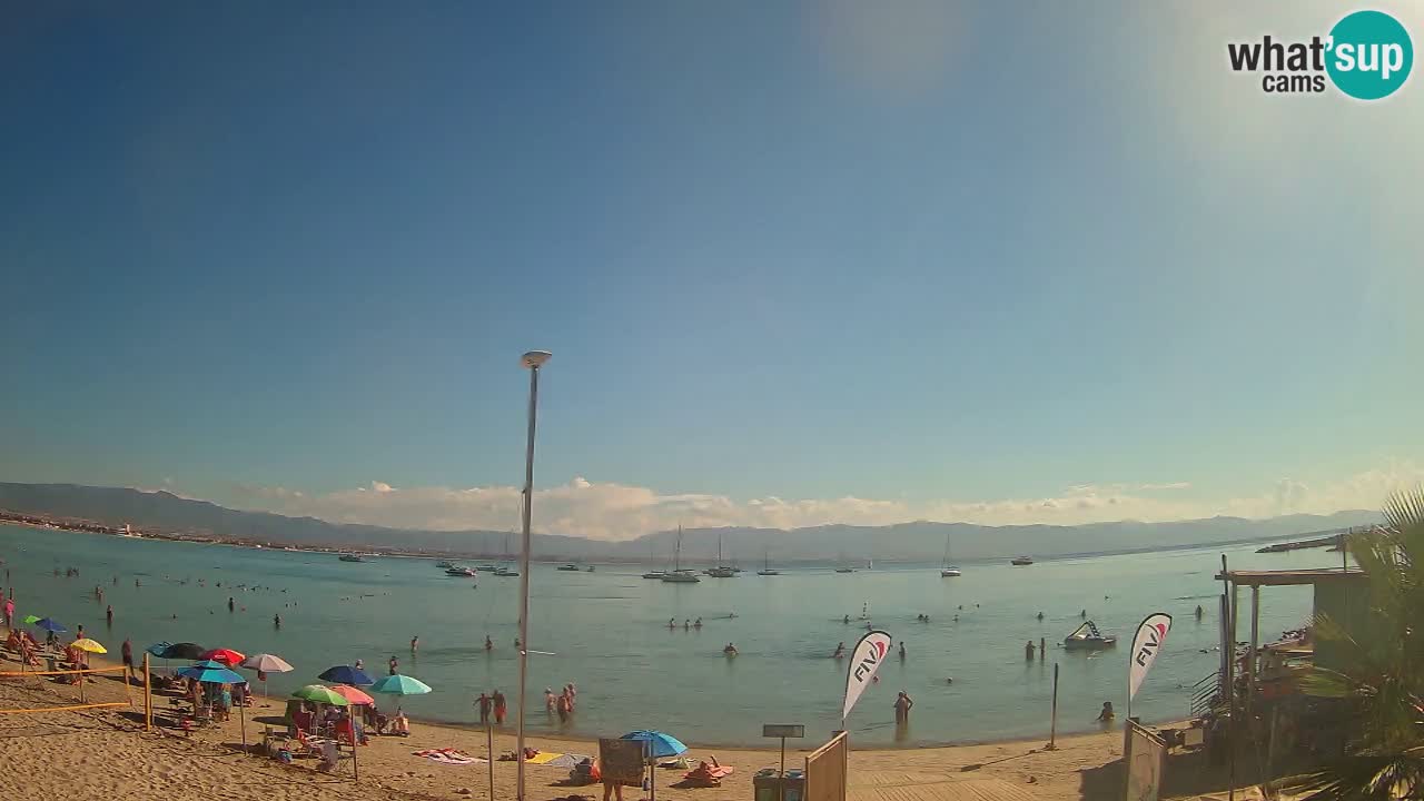 Webcam Cagliari Windsurf Club – Spiaggia del Poetto in diretta