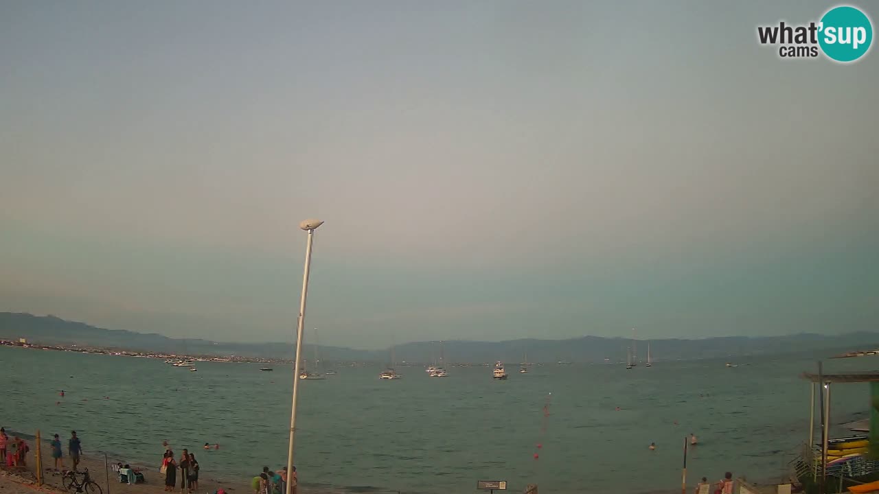 Webcam Cagliari Windsurf Club – Playa del Poetto en directo